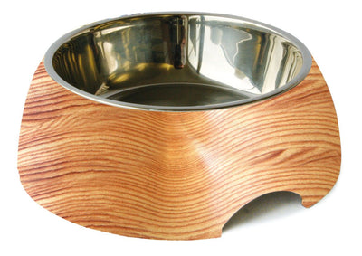 Melamin Hunde- & Katzennapf S, Holzmotiv