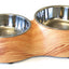 Melamin Hunde-&Katzendopp. S+M,Holzmotiv