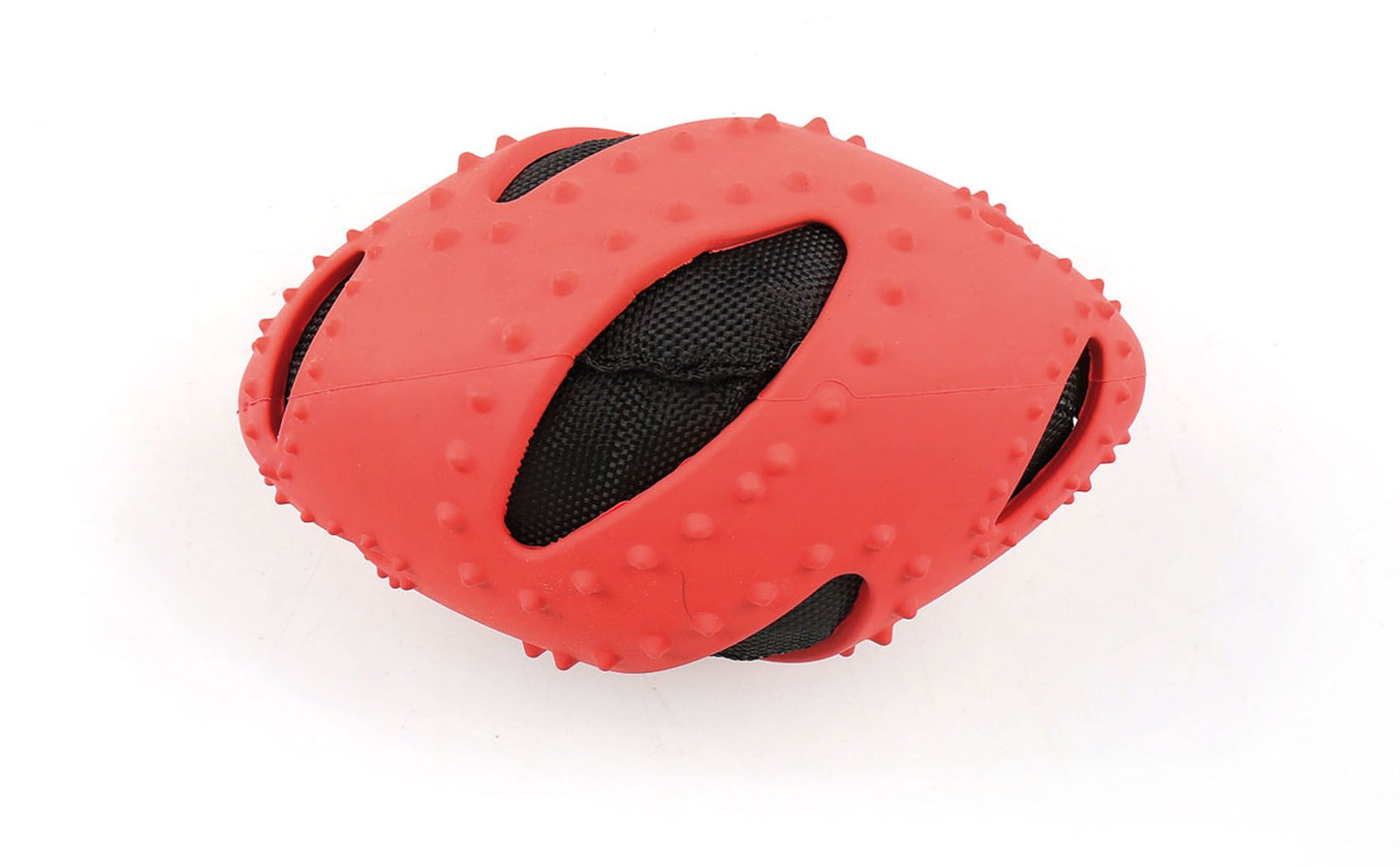 Hundespielzeug Joy-Rugbyball L=17cm rot