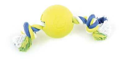 swisspet Foam-Play Ball mit Seil M gelb