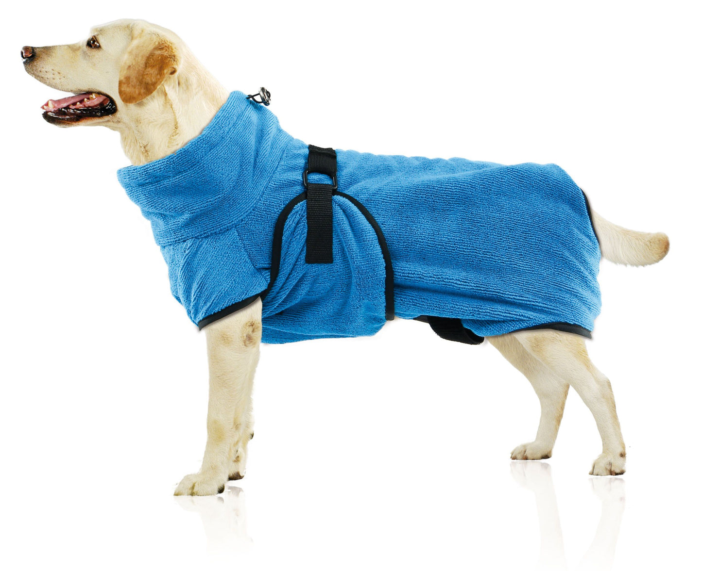 swisspet Wety Hundebademantel L blau