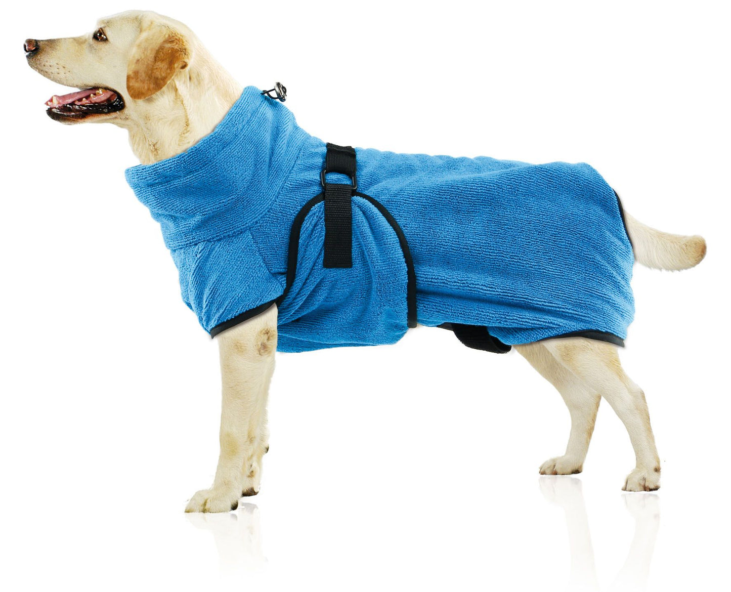 swisspet Wety Hundebademantel L blau
