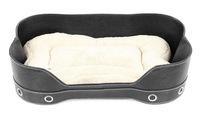 Hunde- & Katzenbett Richmond,beige/schw.