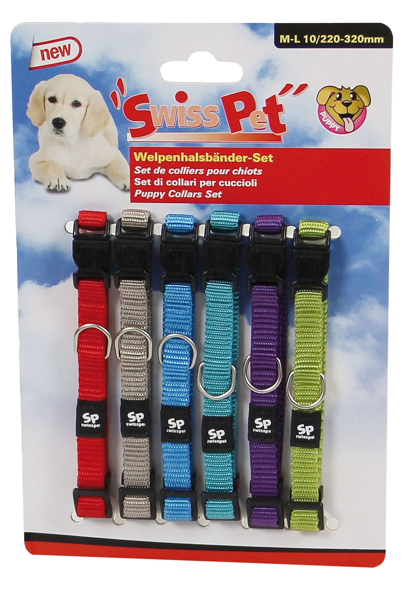 swisspet Welpenhalsbänder S-M, 6 Stk.