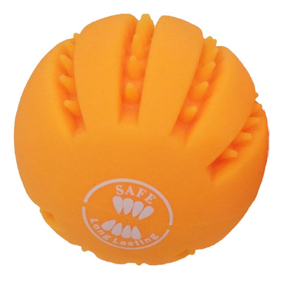 Hundespielzeug Dental-Leuchtball, orange