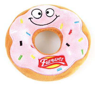 swisspet Plüsch-Donut D=12cm braun/rosa