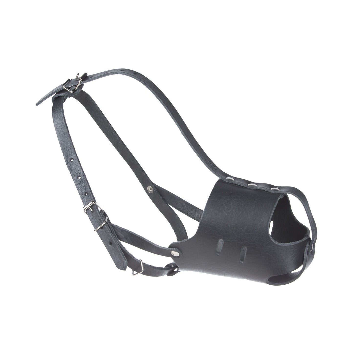 K9 Ledermaulkorb geschlossen 1731G sw