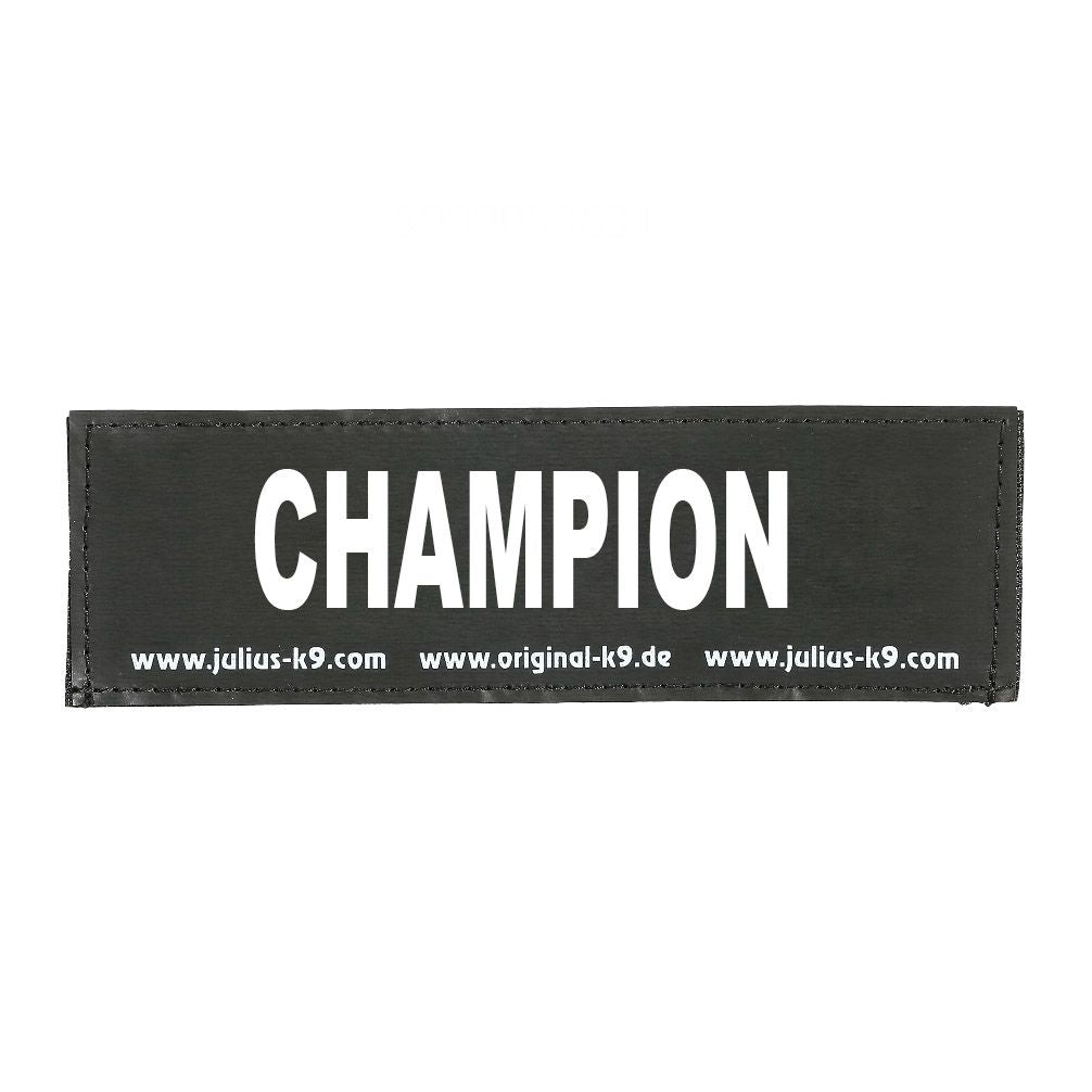 K9 Logo CHAMPION, 11x3cm, Gr. 0