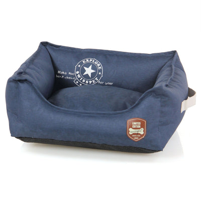 swisspet H.& Katzenbett Denim S blau