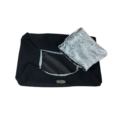 H- & Katzenbett Überzug Pluo28 M schwarz