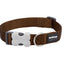 RedDingo Dog Collar Plain Brown