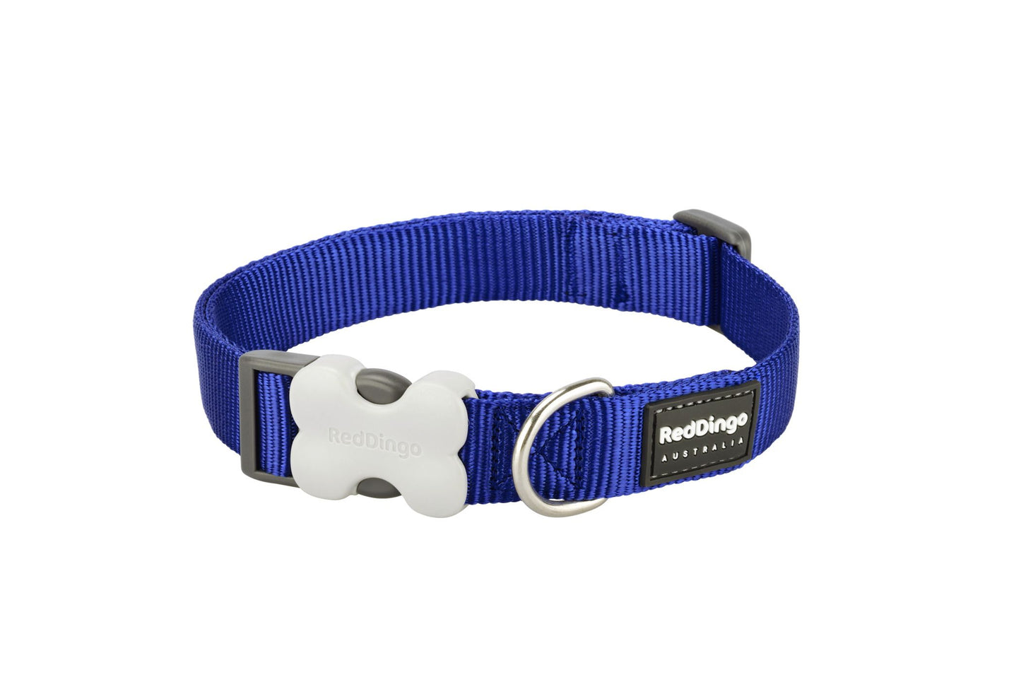 RedDingo Dog Collar Plain Dark Blue