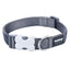 RedDingo Dog Collar Plain Grey