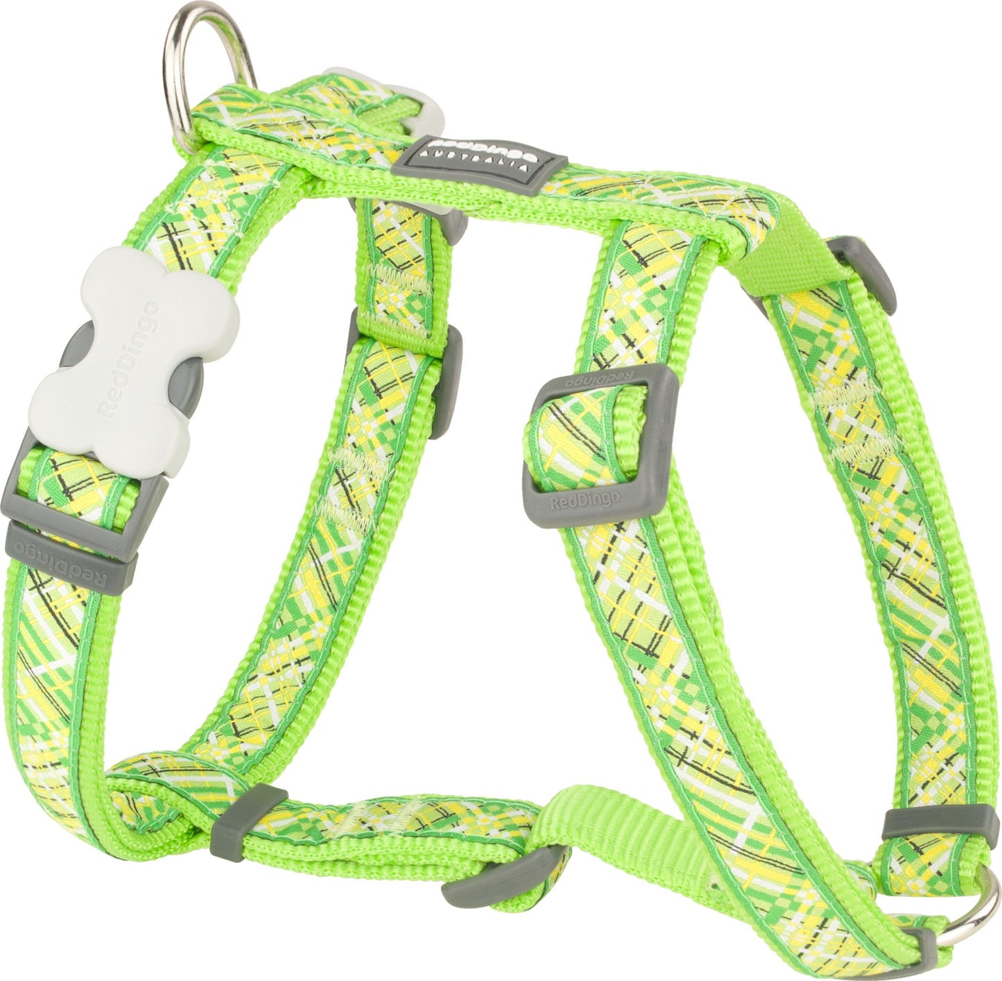RedDingo Harness Flanno Lime Green