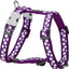 RedDingo Harness white Spots Purple