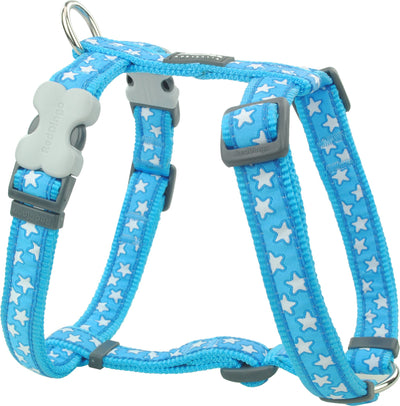 RedDingo Harness Stars white Turquoise
