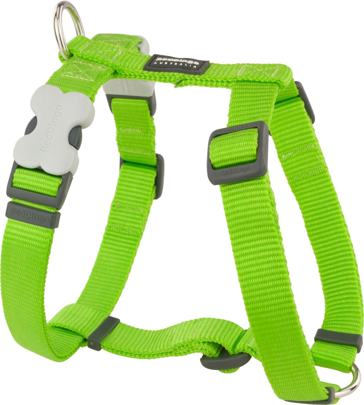 RedDingo Harness Plain  Lime Green