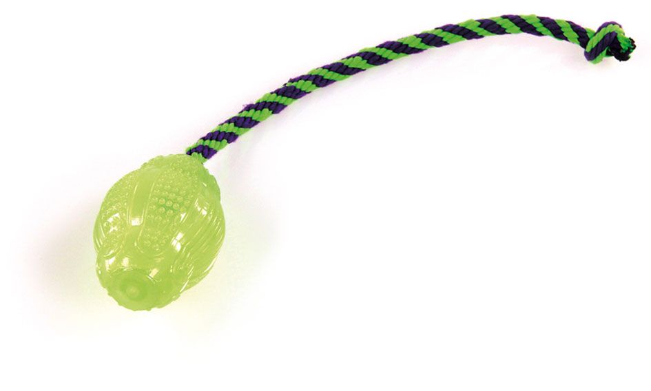 swisspet TPR-Football Glow mit Seil