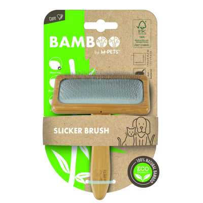 M-Pets Bambus-Zupfbürste M,