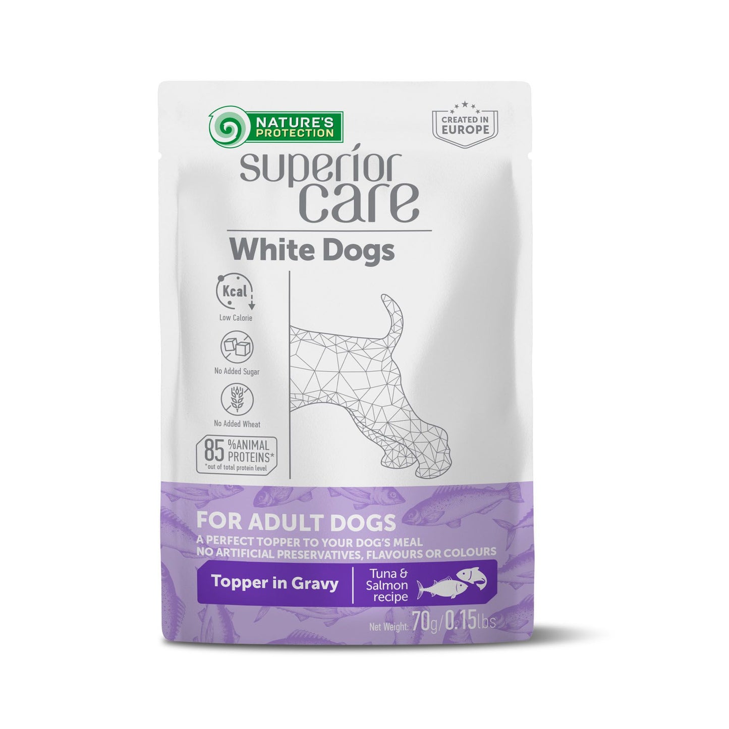 Sup Care Dog White Ad Thunfis. & Lachs