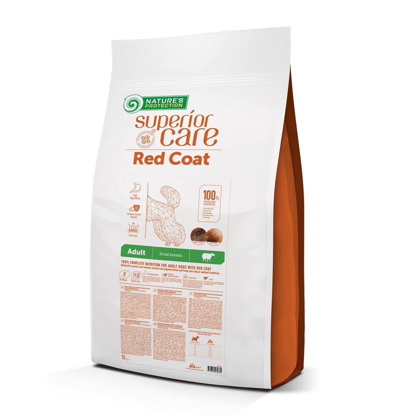 Sup Care Dog Red Adult Small Lamm