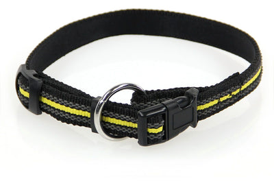 Halsband schwarz, 15mm/26-40cm