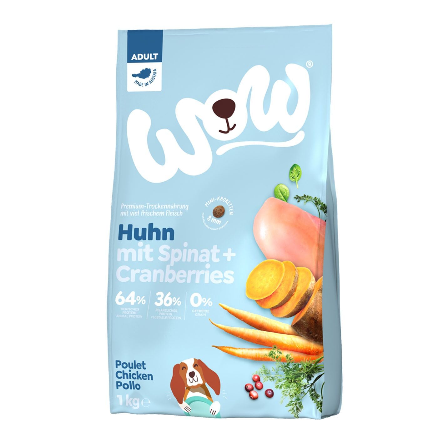 WOW Trockenfutter Minis Adult Huhn