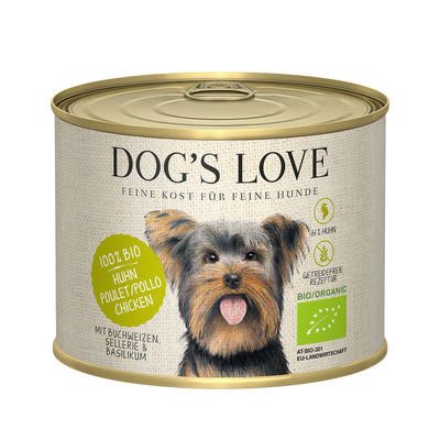 DOG'S LOVE Huhn Buchw & Selle & Basilik