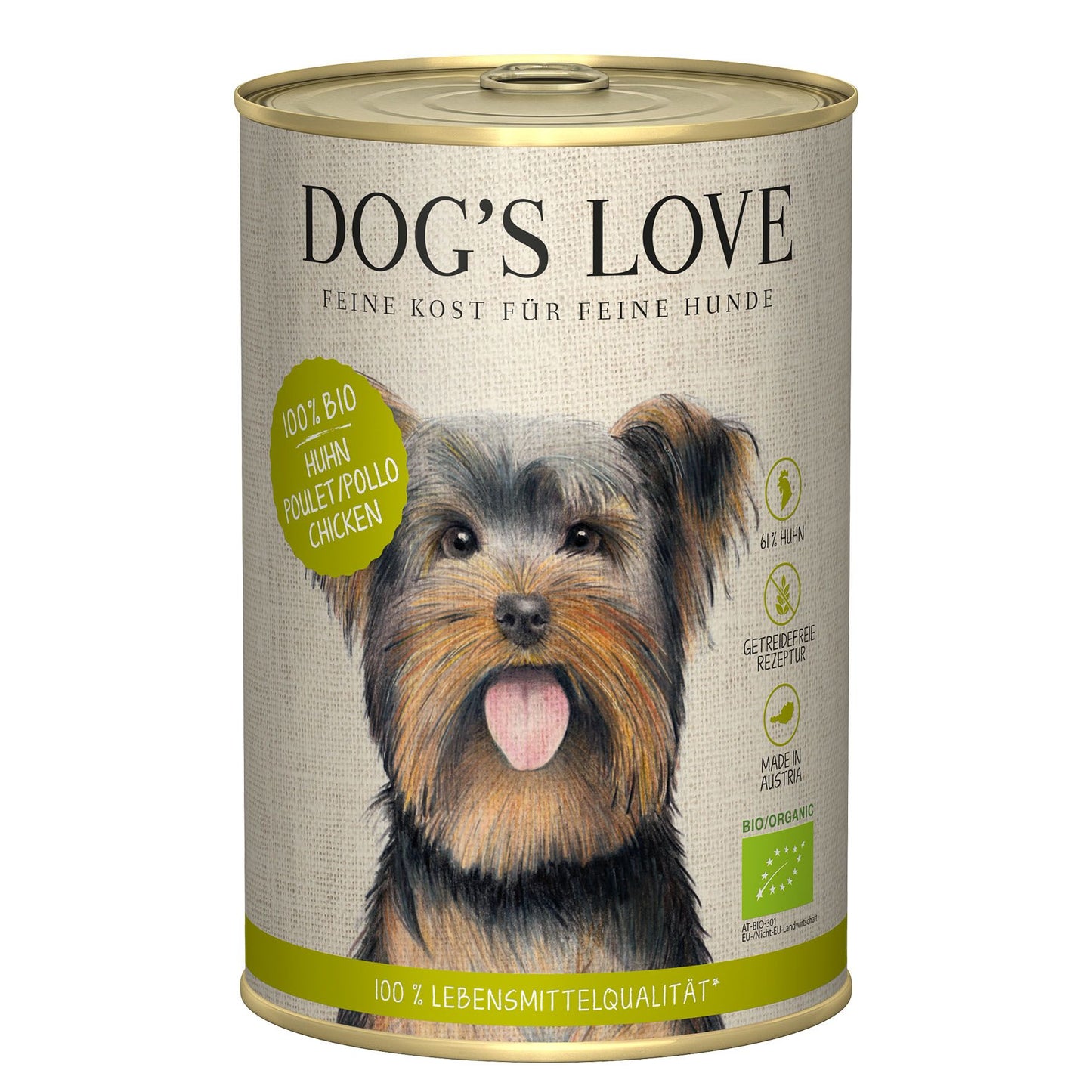 DOG'S LOVE Huhn Buchw & Selle & Basilik