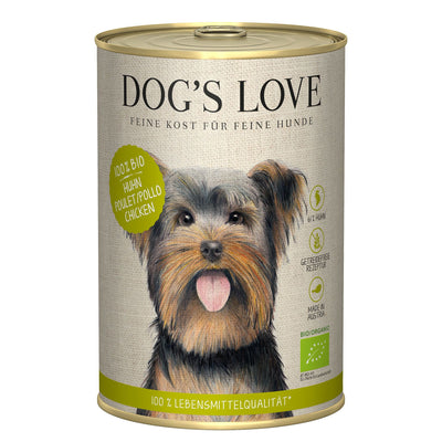 DOG'S LOVE Huhn Buchw & Selle & Basilik