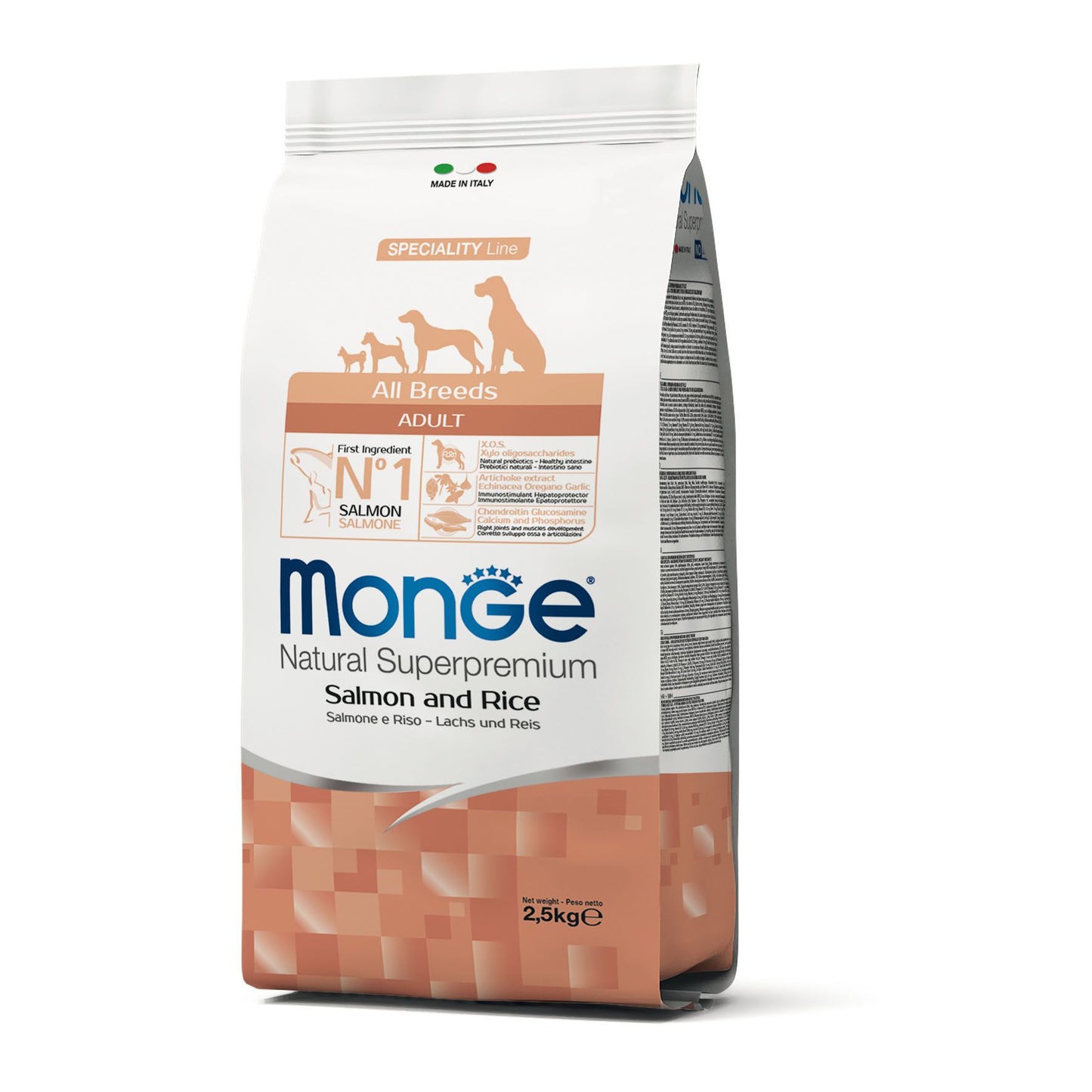 Monge Dog Adult All Breeds- Salmon