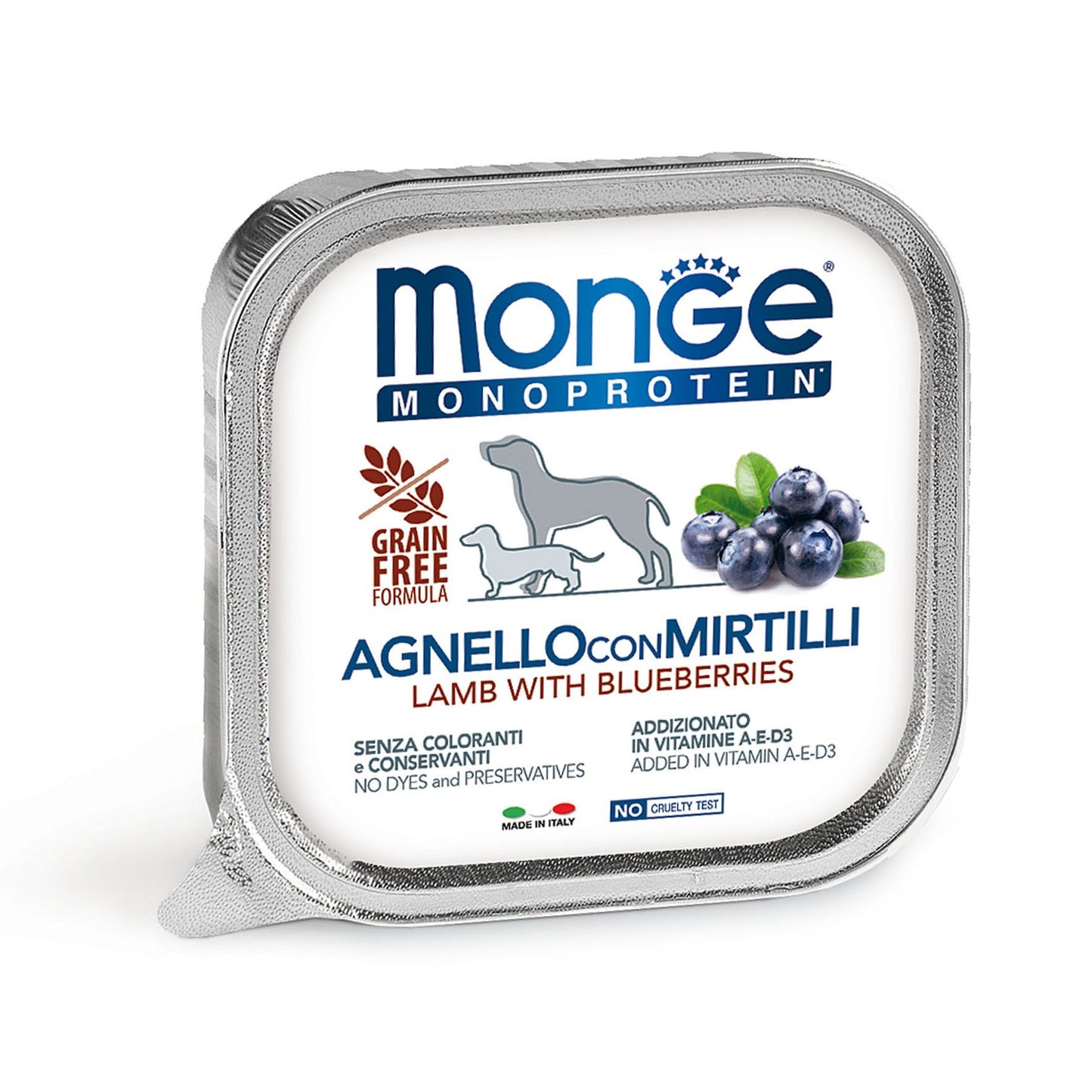 Monge Dog Monopro. Lamb & Blueberries