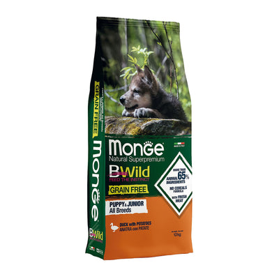 Monge BWild GF Puppy & Junior Duck