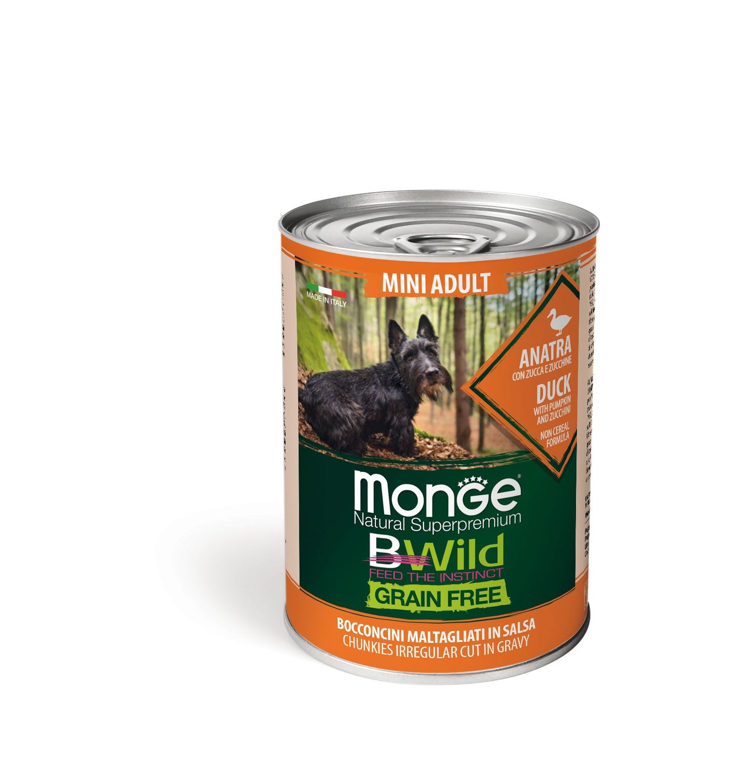 Monge Dog BWild Wet Mini Adult Duck