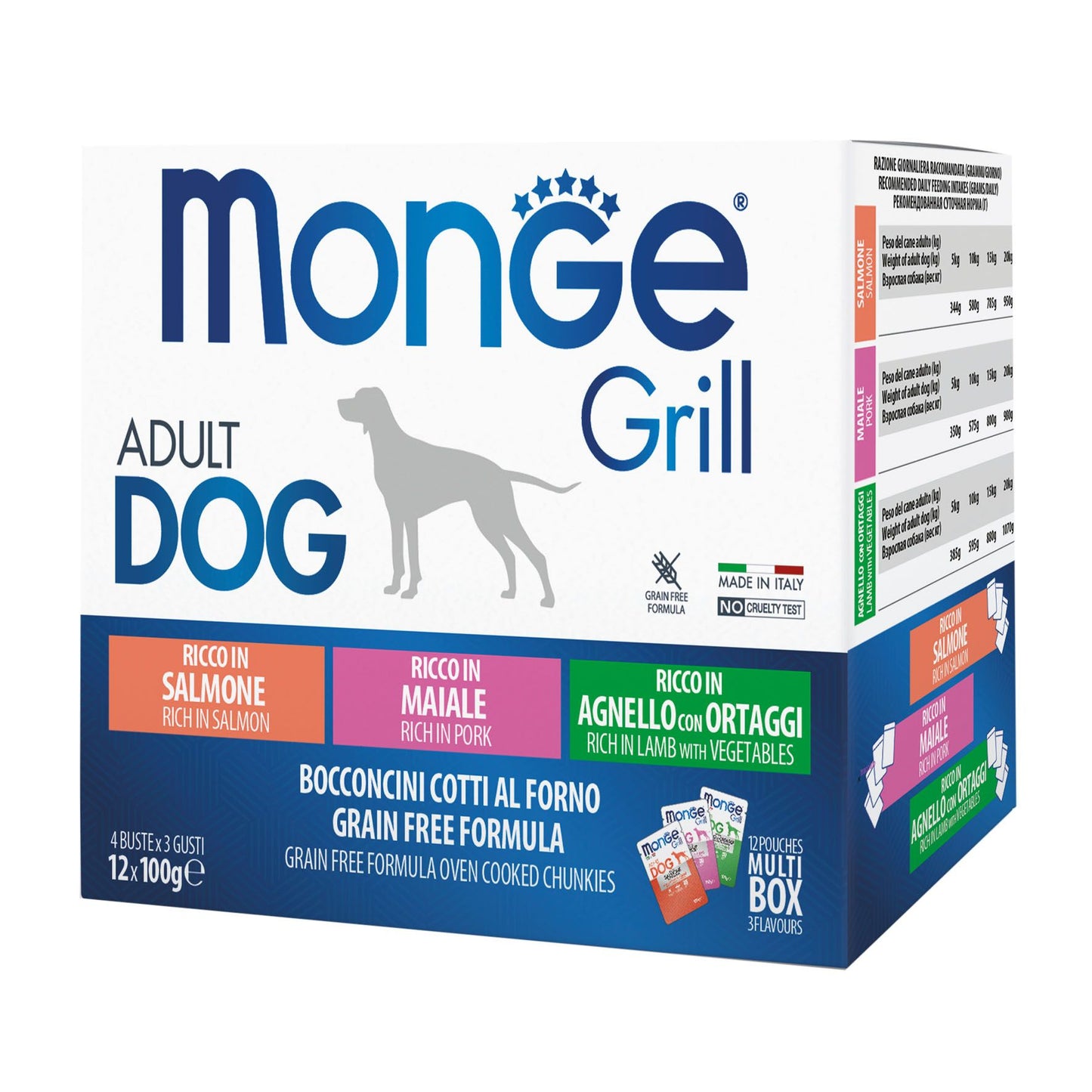 Monge Grill Dog Salmon, Pork, Lamb