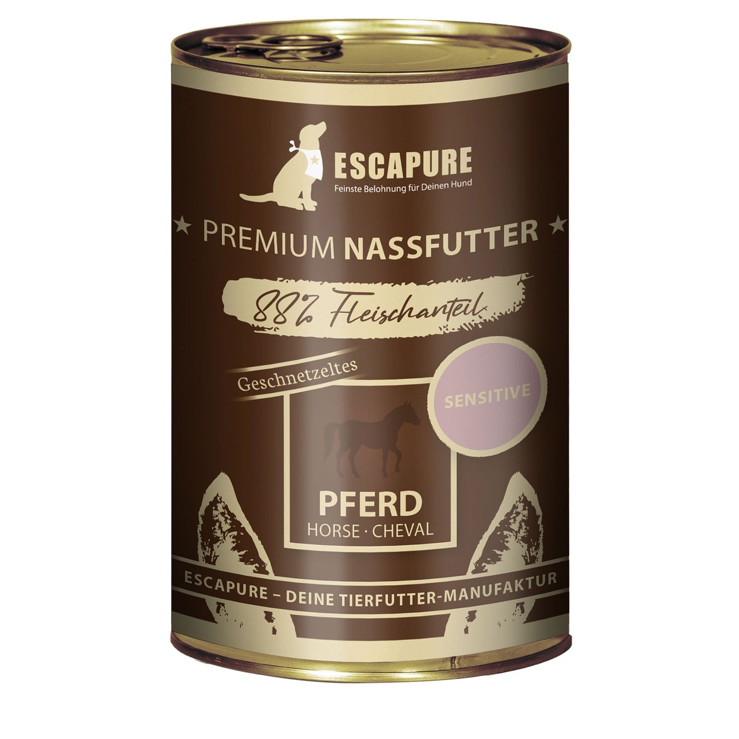 Escapure Pferde Geschnetzeltes Dose