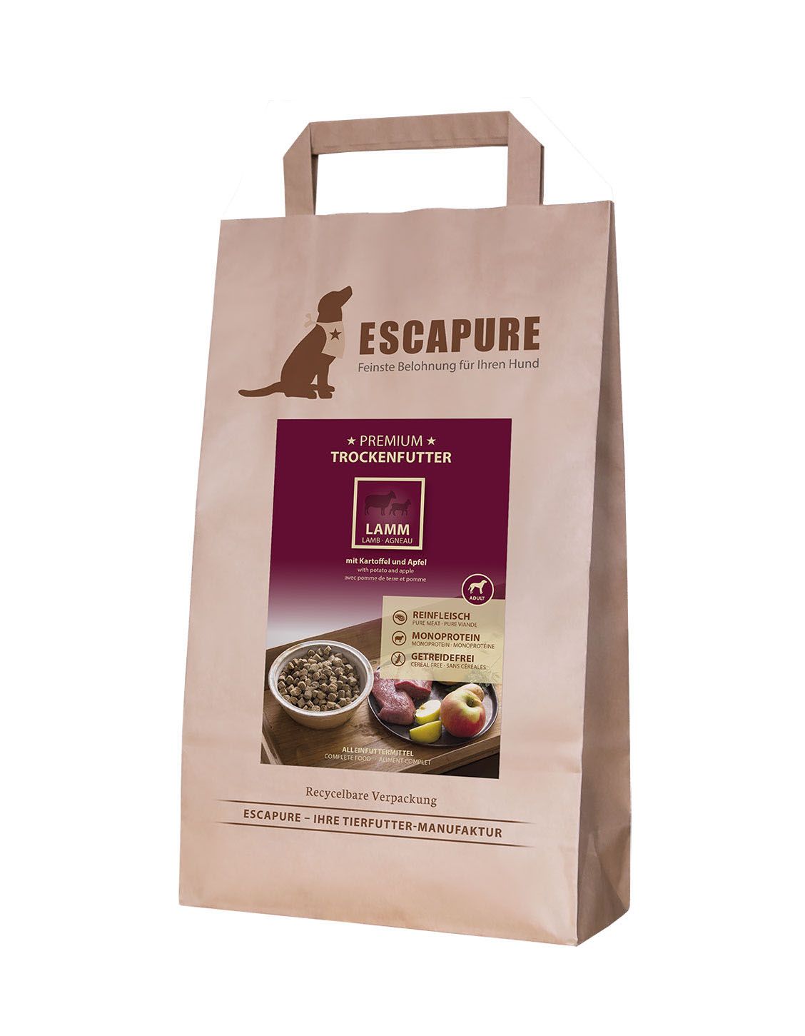 Escapure Lamm Premium Trockenfut