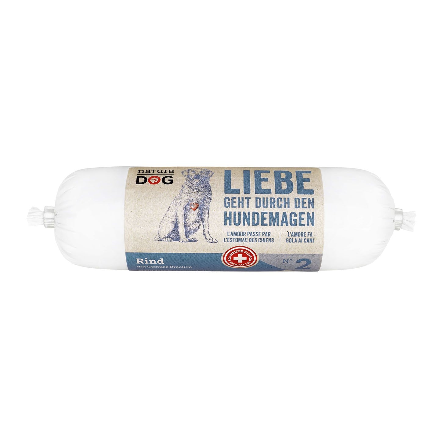 naturaDog Rind mit Gemüse Brocken
