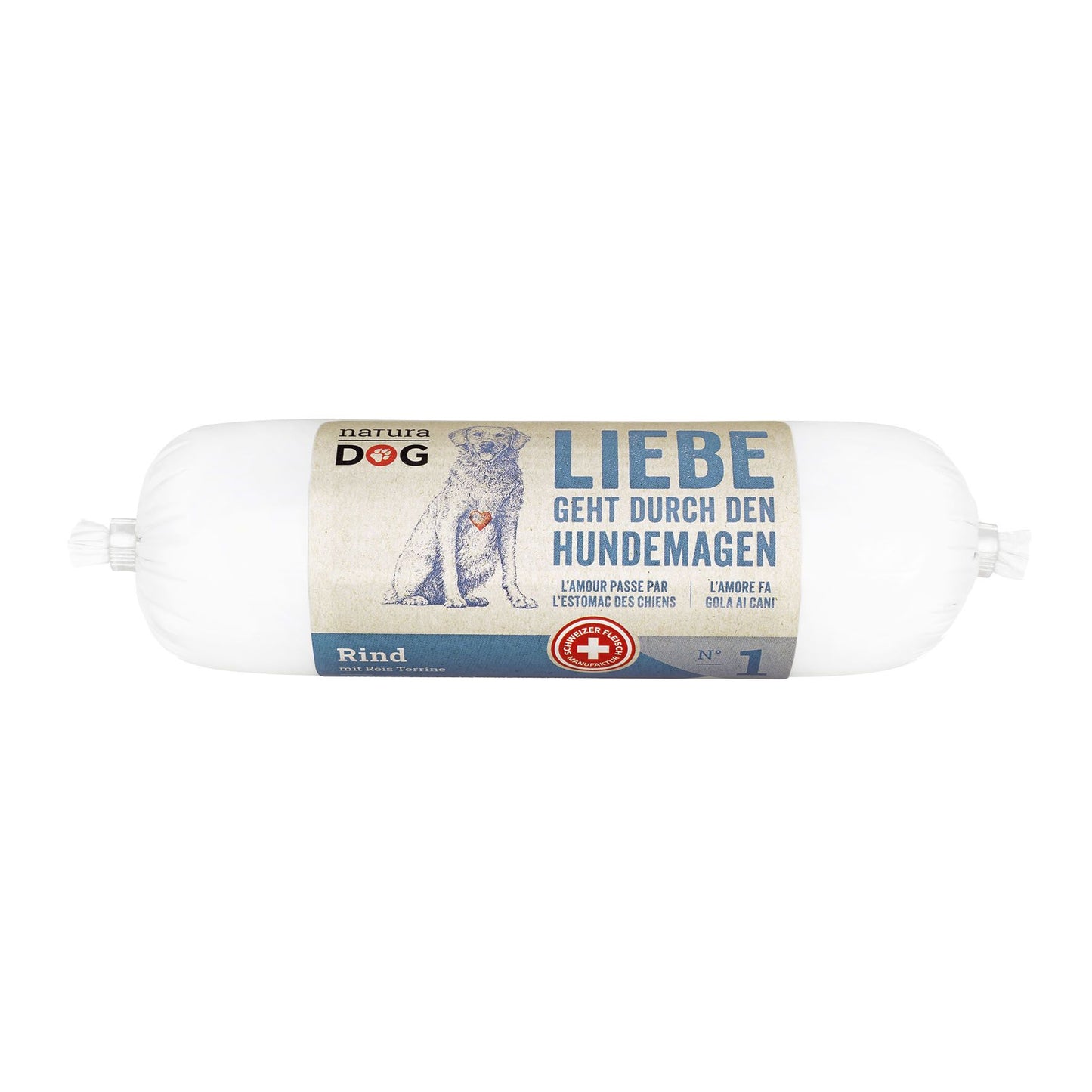naturaDog Rind mit Reis Terrine