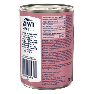 Ziwi Peak Canned Dog Food vension