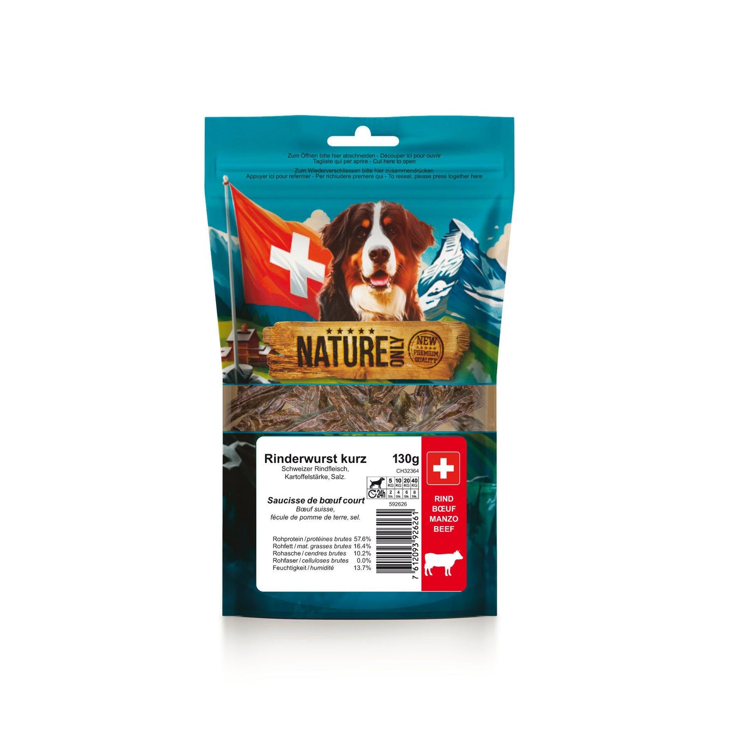 NatureOnly Rinderwürste kurz