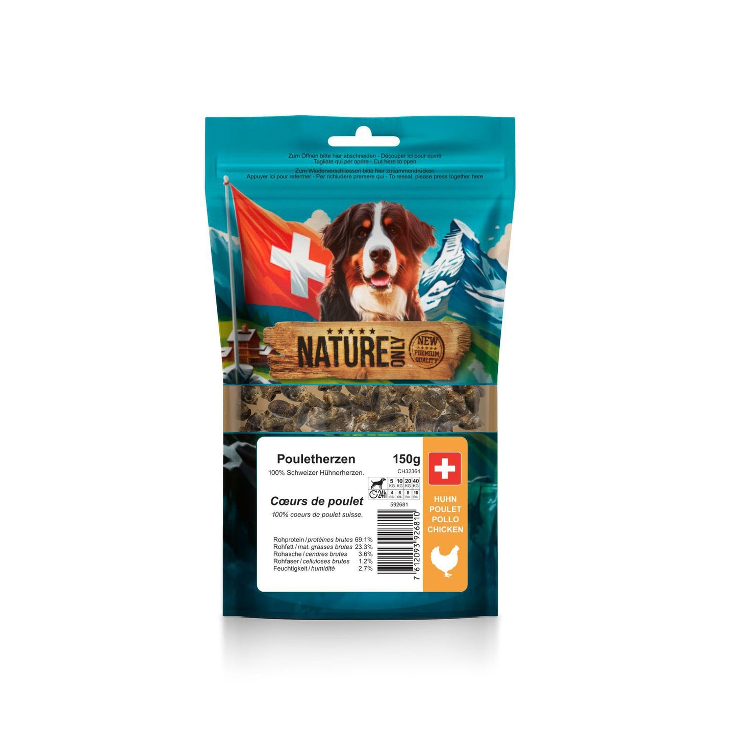 NatureOnly Pouletherzen