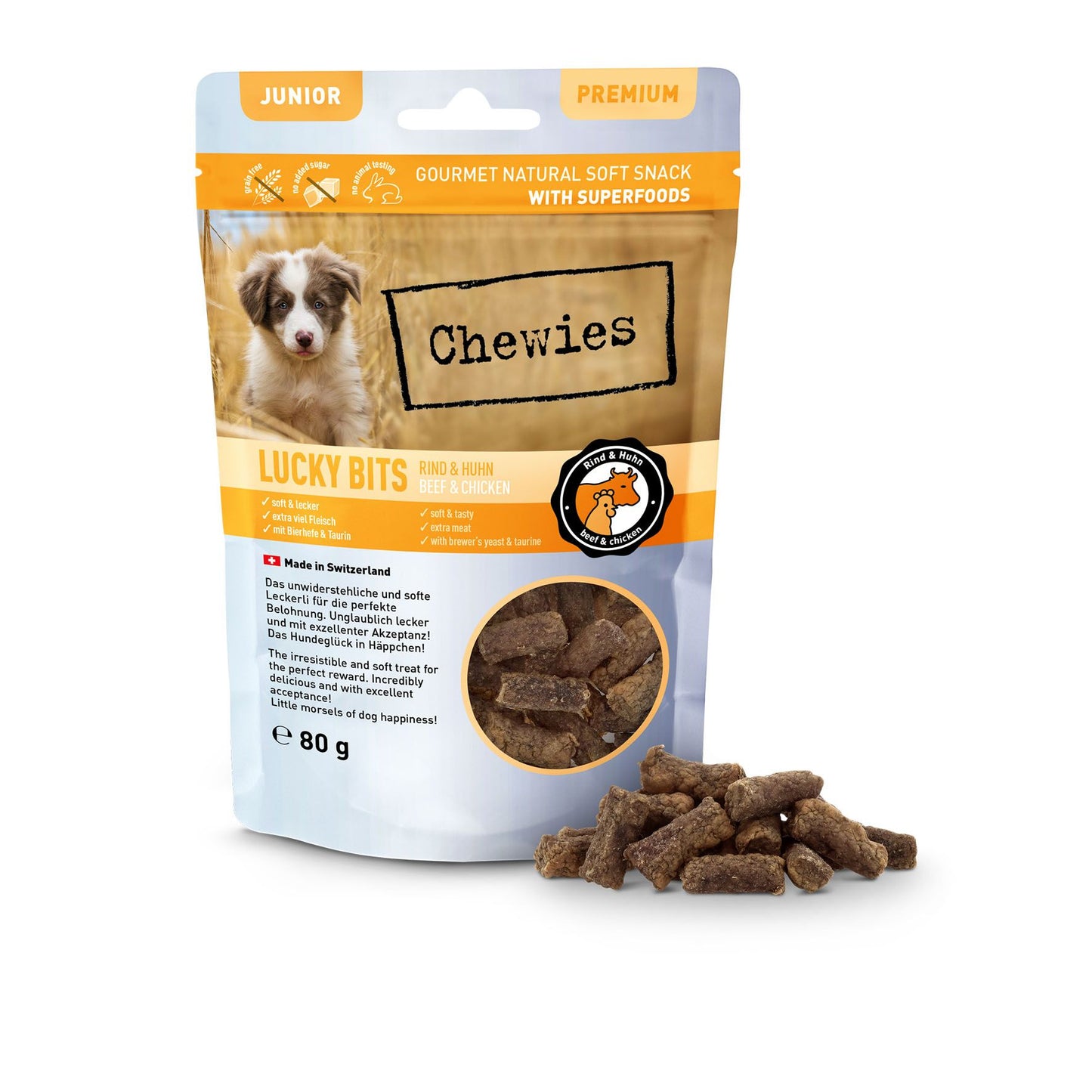 Chewies Lucky Bits Rind & Huhn Junior