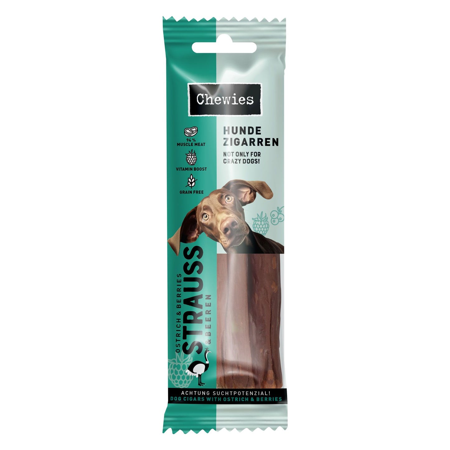 Chewies Hundezigarren Strauß & Beeren