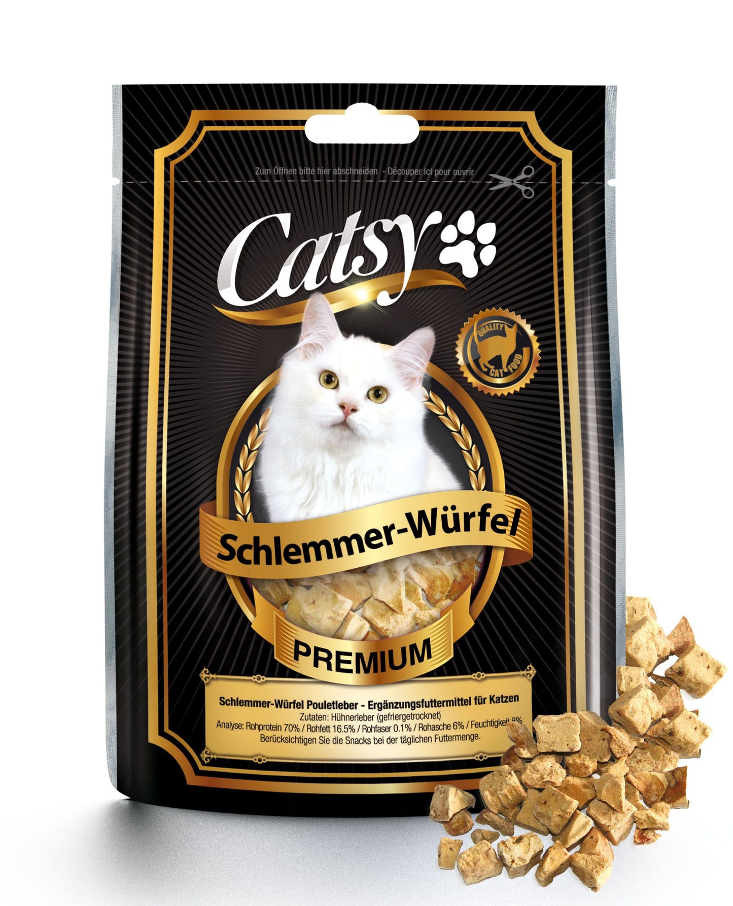 Catsy Schlemmer-Würfel Pouletleber