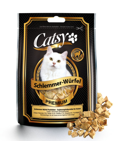Catsy Schlemmer-Würfel Pouletleber