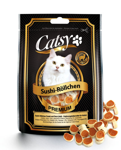 Catsy Sushi-Röllchen Poulet & Fisch