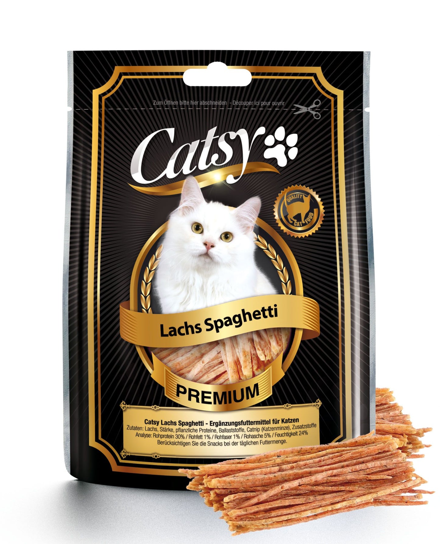 Catsy Lachs Spaghetti