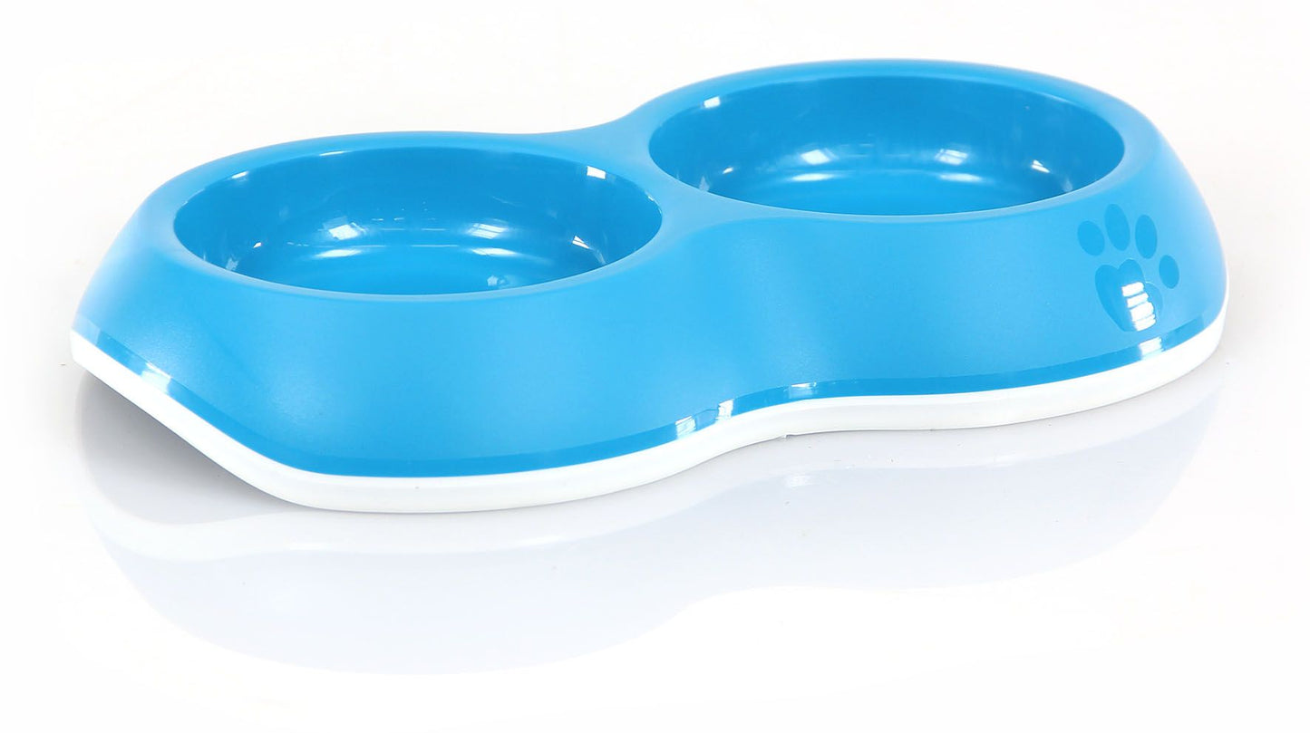 swisspet Lottchen Doppelnapf, blau