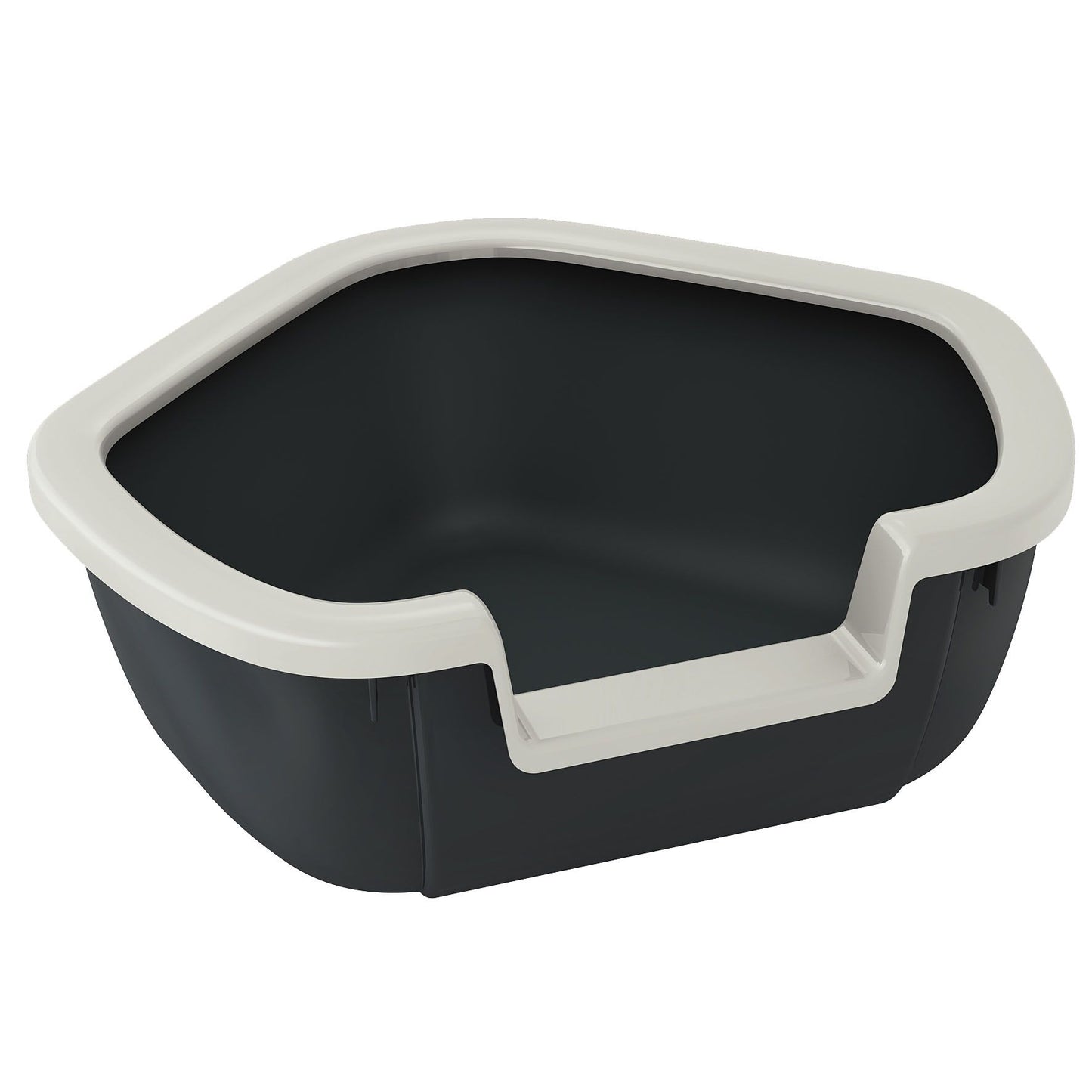 Ferplast Eck Katzentoilette DAMA,schwarz